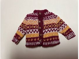Fair Isle knitting cardigan