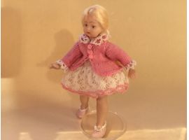 Little girl with lacy outfit