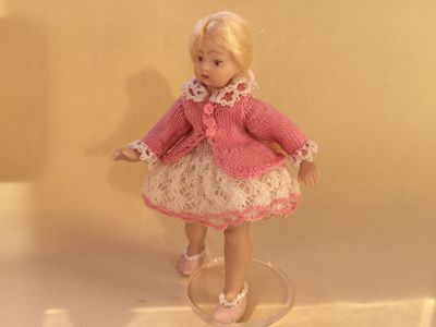 Little girl with lacy outfit