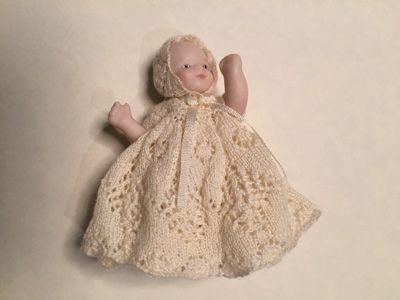 Bébé robe de baptême tricot dentelle