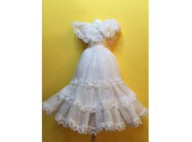 White frilled lacy dress