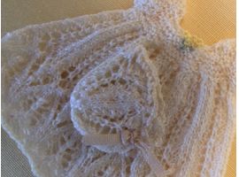 Tricot dentelle - poupée 6 cm