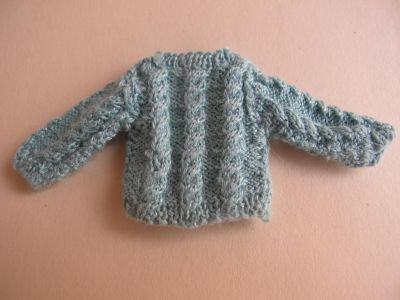 Cable sweater for a child